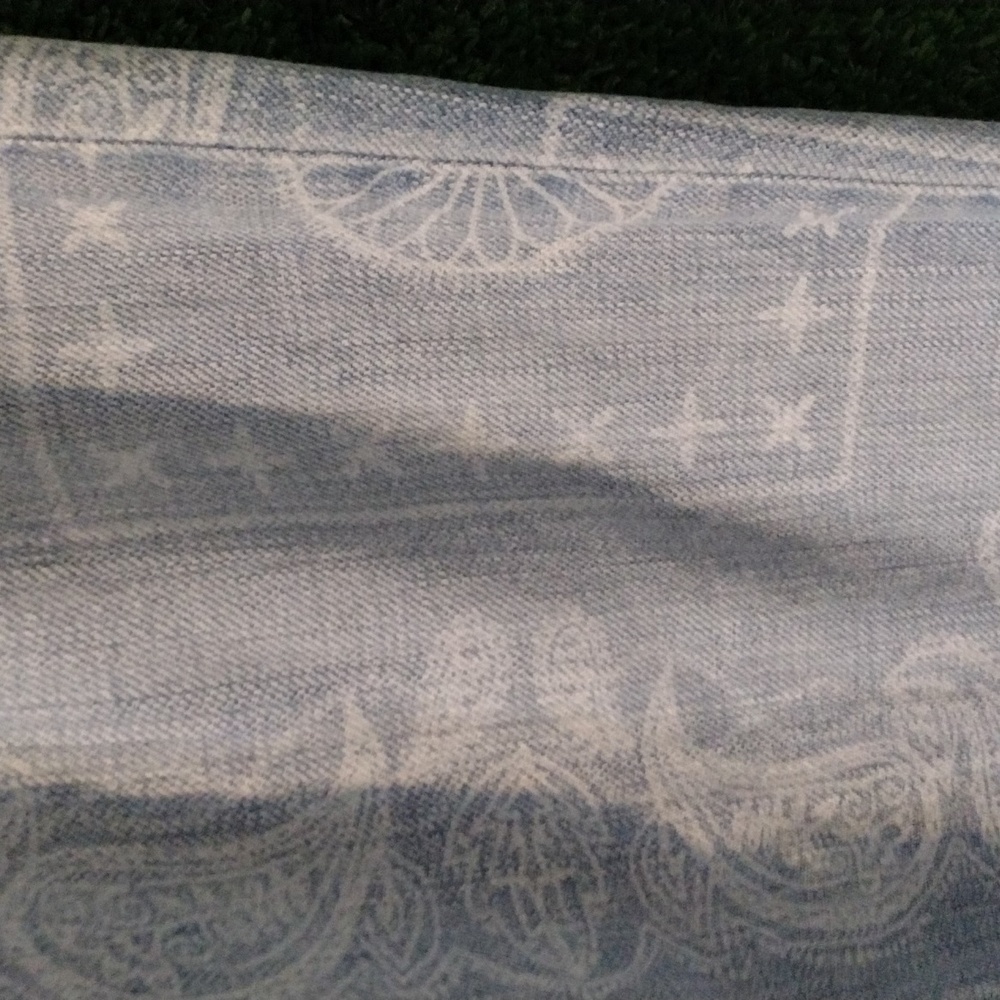 Current/Elliott Sky Blue Patterned Boyfriend Jeans - image 5